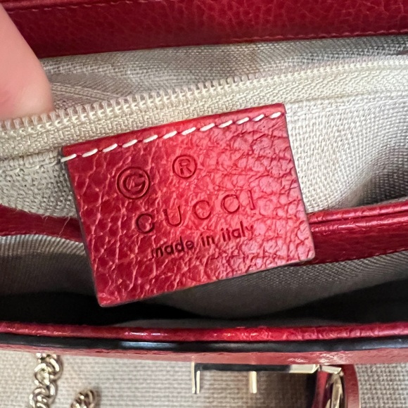 Gucci Dollar Calfskin Interlocking G Top Handle Shoulder Bag - Picture 8 of 11